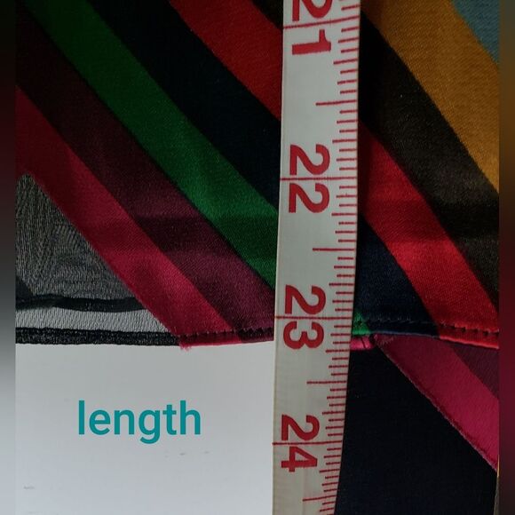 Alice & Olivia Silk Blend Multi Color Semi Sheer Long Sleeve Blouse Size… - Picture 7 of 10